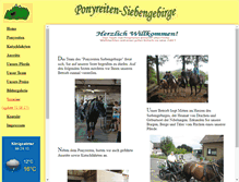 Tablet Screenshot of ponyreiten-siebengebirge.de